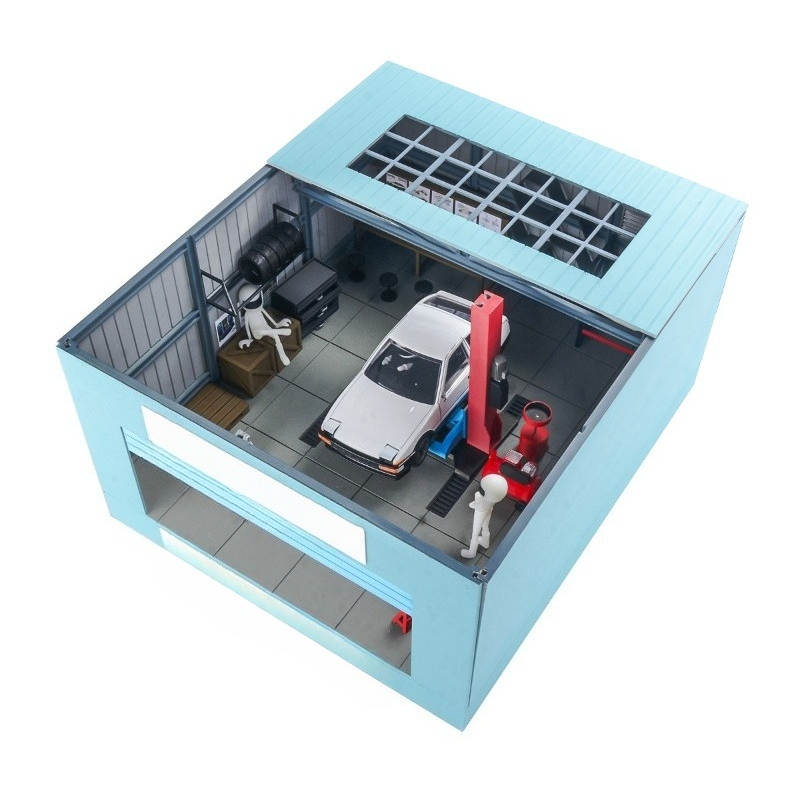 Workshop Tools 3D Model - Ferngesteuertes Auto-Simulationsmodell Mini-Wartungswerkstatt 3D-Druckmodell Ornament-Szene