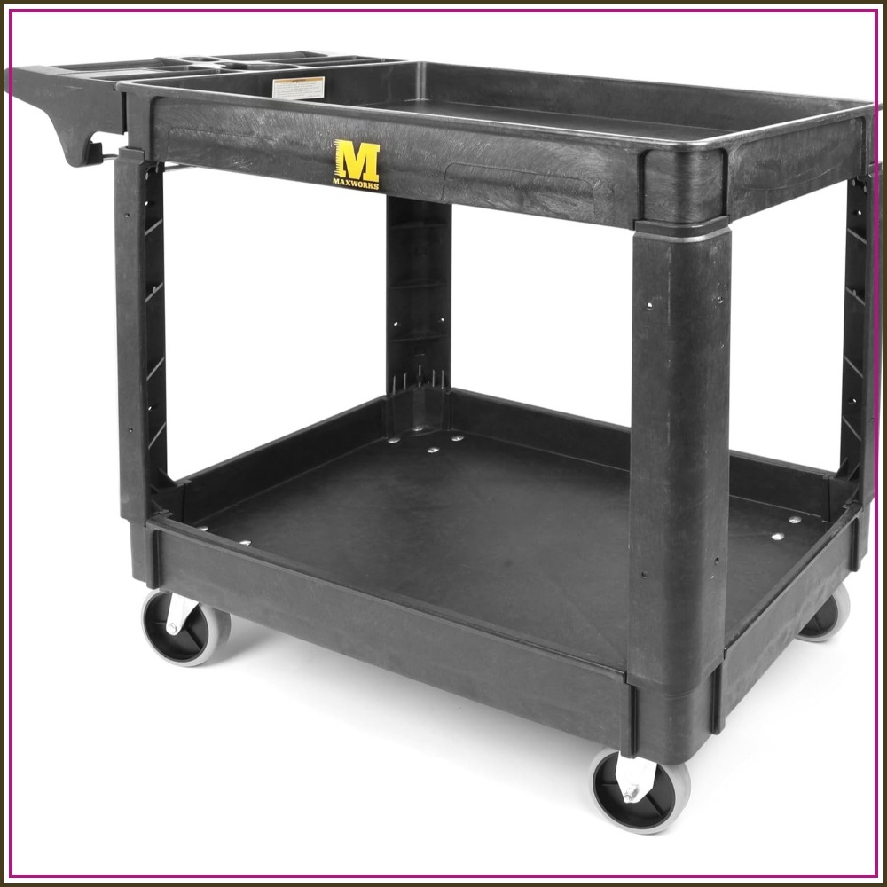 Workshop Tools Shelf - Robuster 2-Etagen Servicewagen mit 227 kg