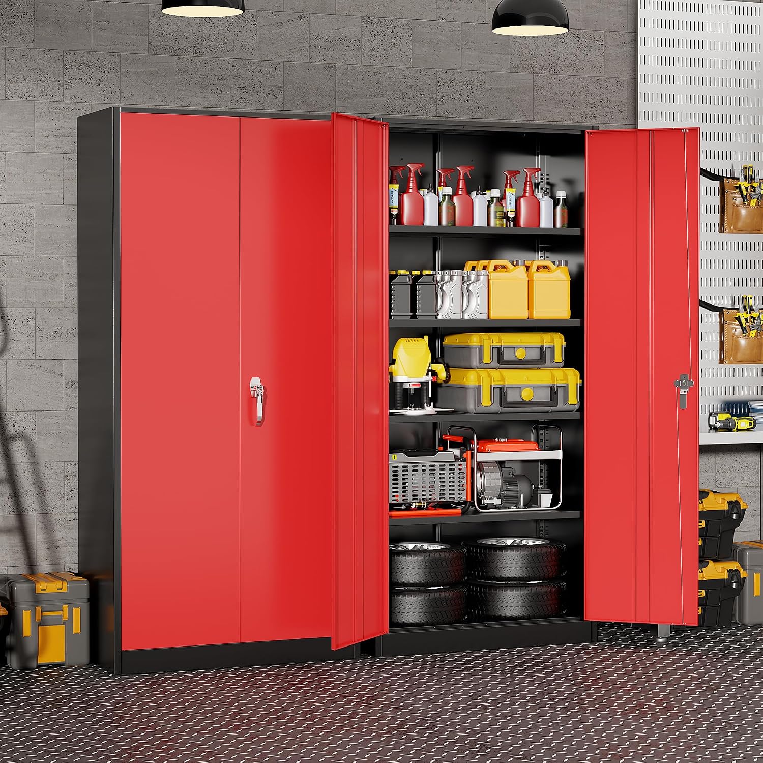 Robuster Metall-Garagenschrank – Tools In Metal Workshop Bewertung und Preis