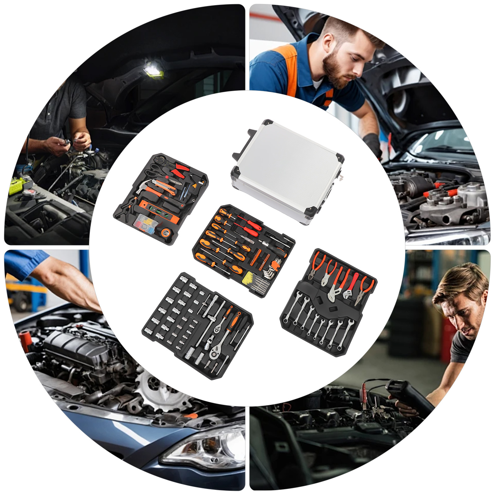 187-teiliges Autoreparatur-Wer – Hand Tools Maintenance Workshop Bewertung und Preis