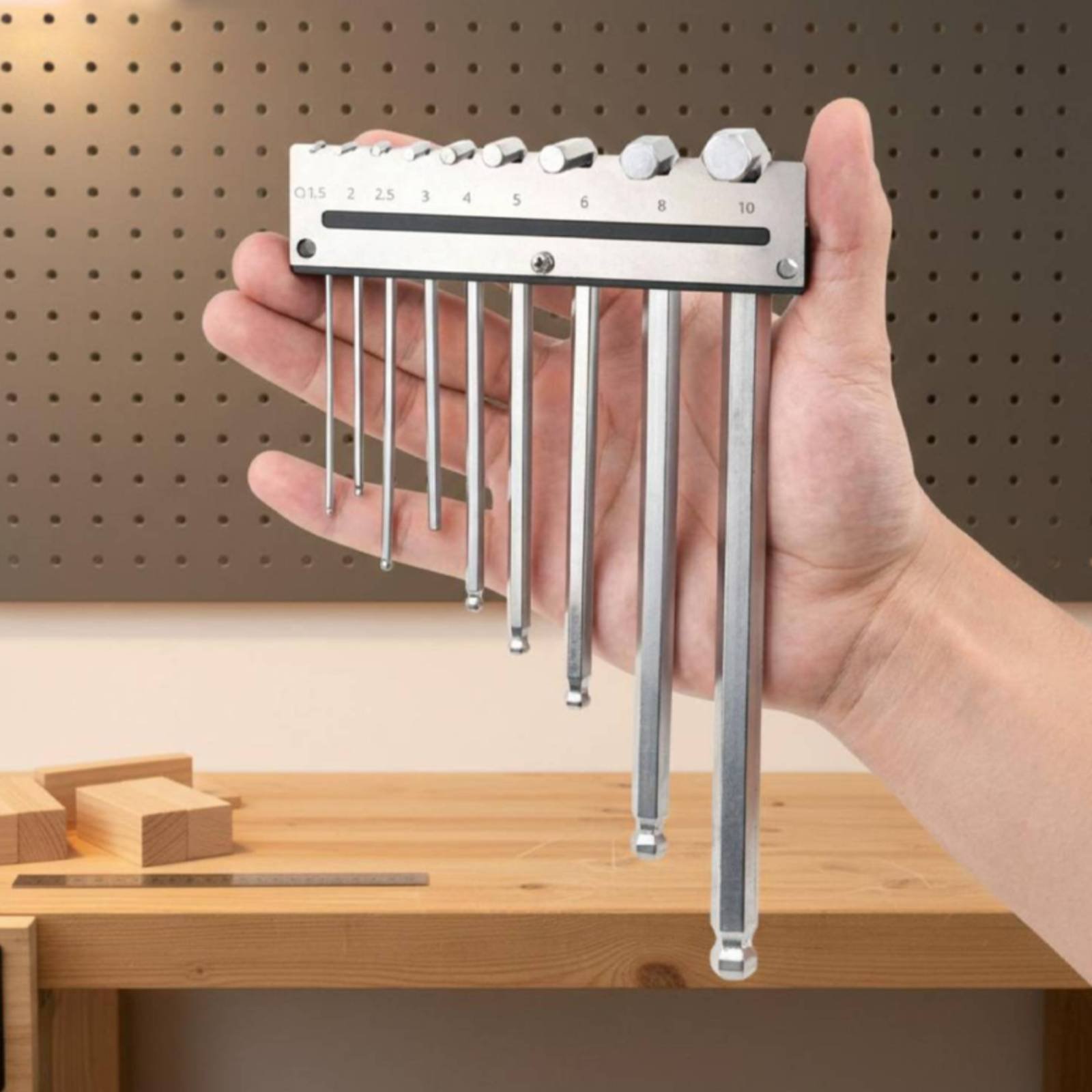 Wandmontierter Sechskantschlüs – Tools In Metal Workshop Bewertung und Preis