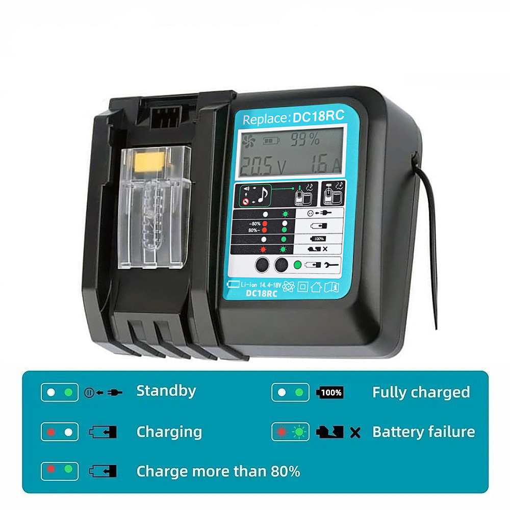 DC18RC Schnellladegerät mit Lü – Makita Drill Hp1640 Bewertung und Preis