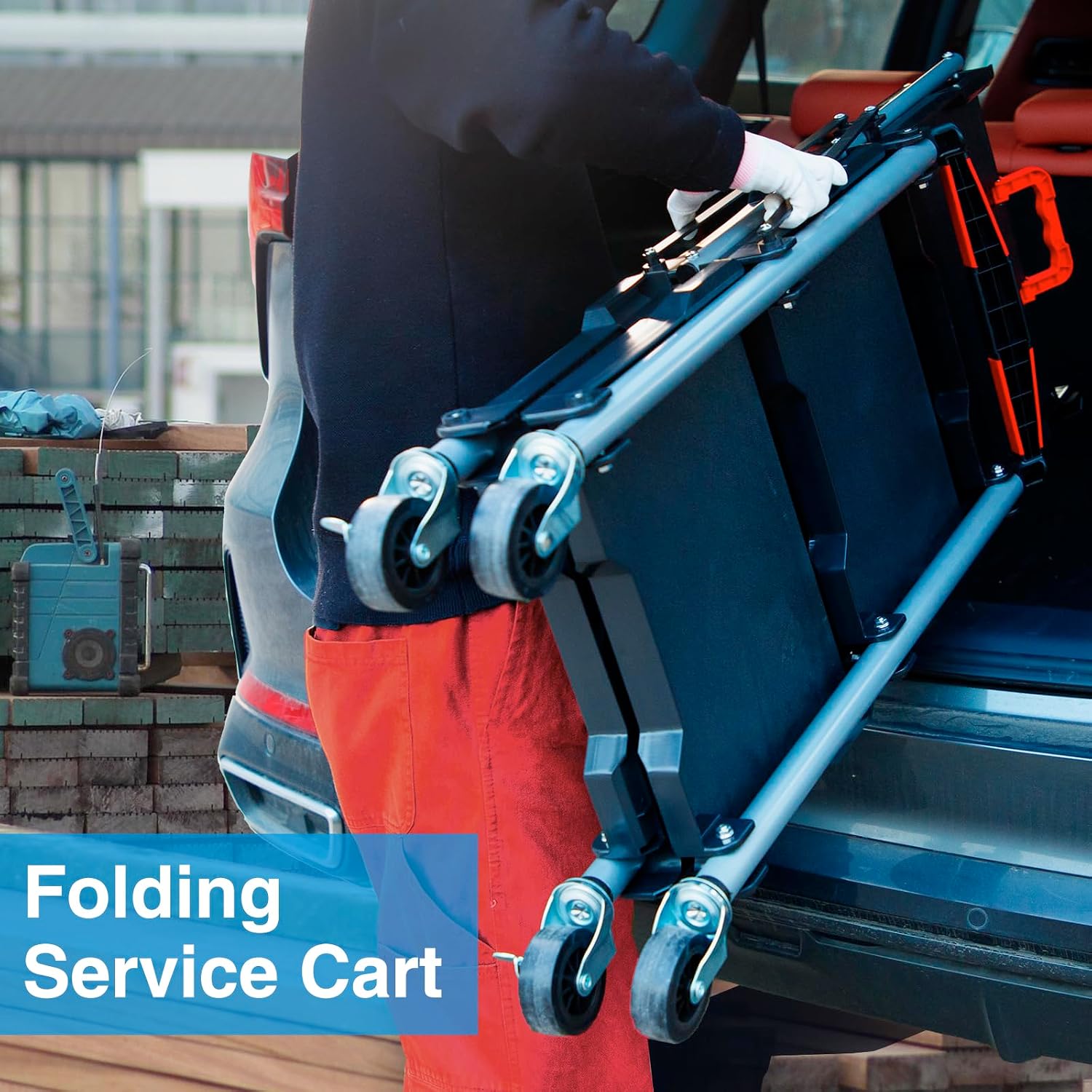 3-stöckiger faltbarer Rollwage – Workshop Tools Shelf Bewertung und Preis