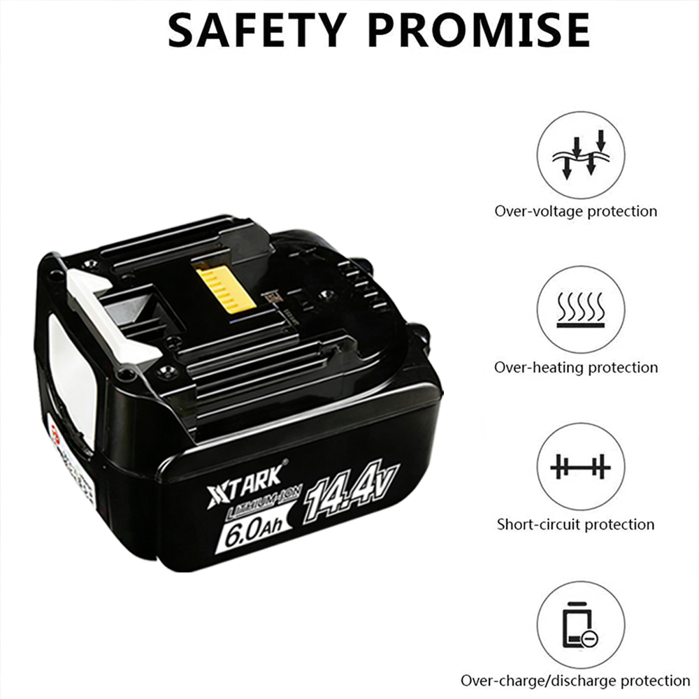 14,4V 6000mAh Li-Ionen-Akku Er – Makita Drill Hp1640 Bewertung und Preis